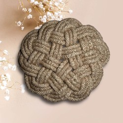 Dessous de plat rond corde