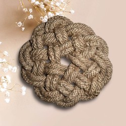 Dessous de plat rond corde