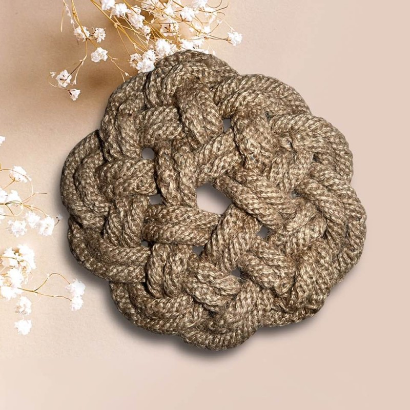 Dessous de plat rond corde