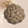 Dessous de plat rond corde