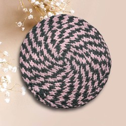 Dessous de plat rond rose...