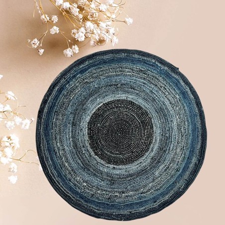 Dessous de plat rond en jean