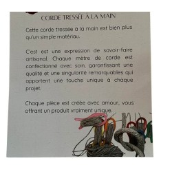 Dessous de plat rond en jean