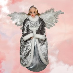 Ange argenté lumineux