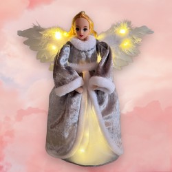 Ange argenté lumineux