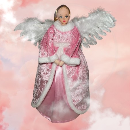 Ange rose lumineux