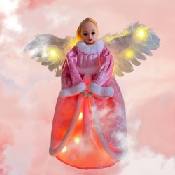 Ange rose lumineux