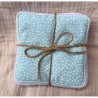 Lingettes x6 à pois bleus