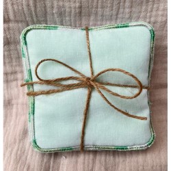Lingettes x6 vert pastel