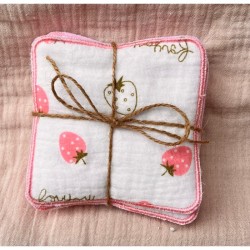 Lingettes x6 imprimées roses