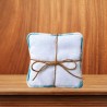 Lingettes x6 bleu pastel