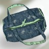 Sac à Cake Réversible Chambré Bleu et Vert Clair
