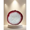 Eponge tawashi lavable douce blanche et rouge