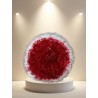 Eponge tawashi lavable douce rouge et blanche