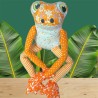Petite Grenouille Câline  orange