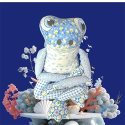 Petite Grenouille Câline  bleu bleu