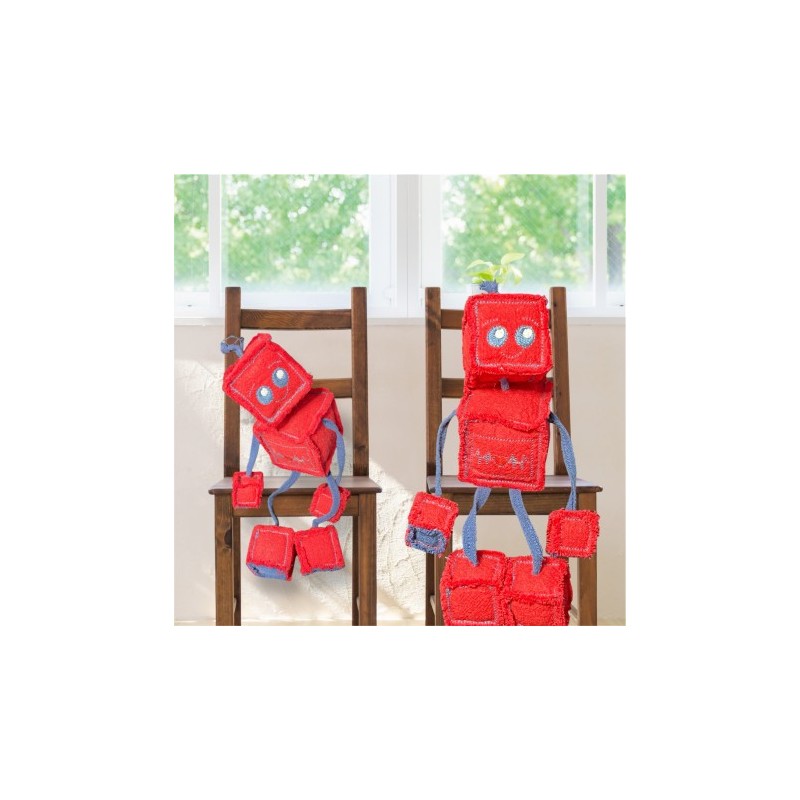 Petit Robot Rouge Attendrissant