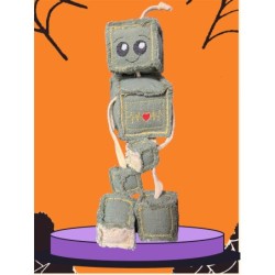 Petit Robot vert en Coton