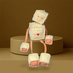 Petit Robot Jaune Attendrissant