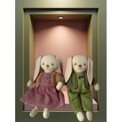 Doudou Lapin Garçon + Fille