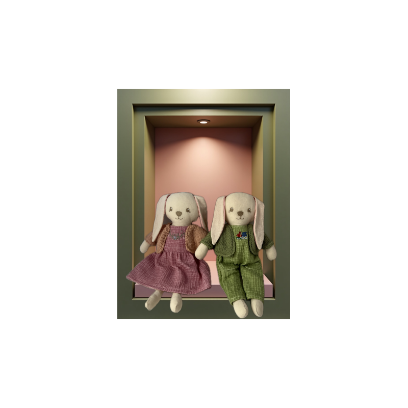 Doudou Lapin Garçon + Fille