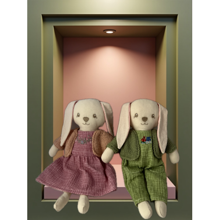 Doudou Lapin Garçon + Fille