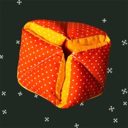 Balle flexagone orange