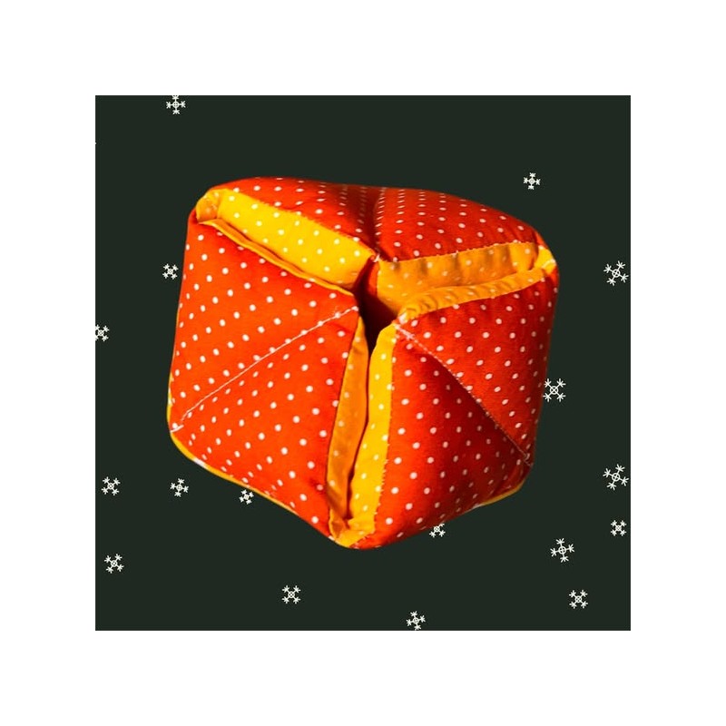 Balle flexagone orange