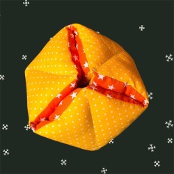 Balle flexagone orange
