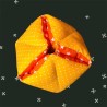 Balle flexagone orange