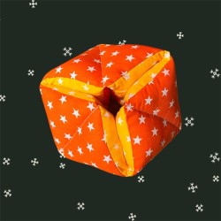 Balle flexagone orange