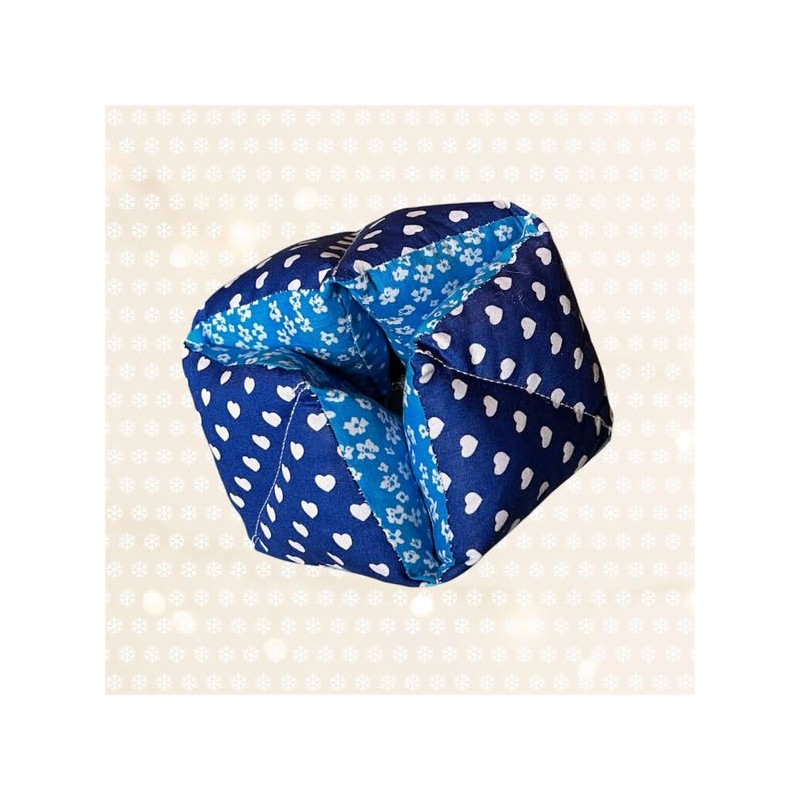 Balle flexagone bleu